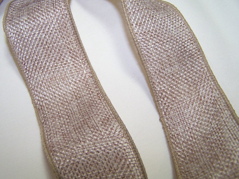 Simple Burlap Bow Beige Rustic Wreath Pew Isle Bow Holiday Fall Autumn Christmas Decor Gift Party Ribbon Country Wedding