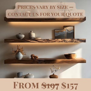 Floating Bookshelf Set Minimal Wood Wall Shelves for Books and Collectibles