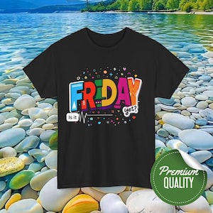 Colorful Friday Fun Unisex T-Shirt, Weekend Vibes Tee, Casual Everyday Shirt, Gifts for Friday Lovers, Fun Graphic Tee - Unisex Tee, Weekend