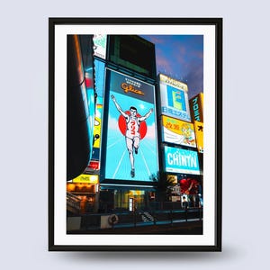 Famous Osaka Sign Print | Glico Running Man Photo | Japan Cityscape Wall Decor