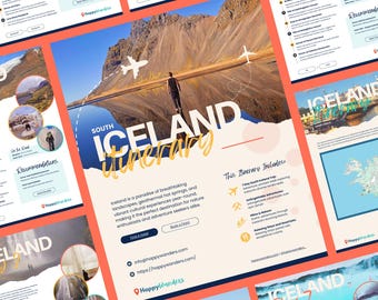 Island Rundreise | 5, 7, 10 Tage Reisepass für ein Unvergessliches Abenteuer quer durch Südisland | Digitaler Reiseführer (PDF & Word Doc)