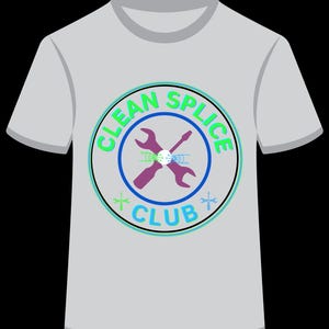Clean Splice Club - Camiseta de manga corta