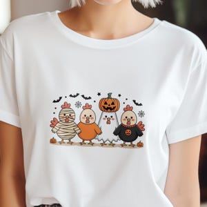 Chick Or Treat Png, Spooky Chicken Halloween Png, Halloween Png, Funny Halloween Chicken Png, Spooky Goose Png, Kids Halloween Png