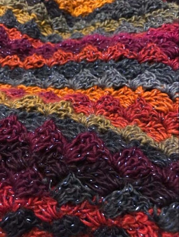 C2C Crochet afghan blanket king size Smaller sizes Etsy