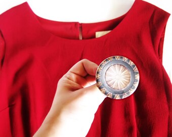 Wonder Woman Shield Geeky Pinback Button Comic Book Superhero Accessories
