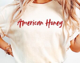Comfort Colors American Honey Tee: Y2K Retro Graphic, Vintage Style