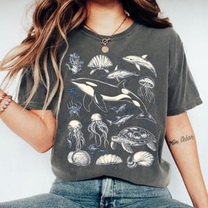 Vintage 90er Jahre Meerestiere T-Shirt: Retro Komfort Farben Unisex T-Shirt