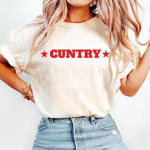 Comfort Colors Funny Western Shirt: Edgy Rodeo Cowgirl Graphic Tee