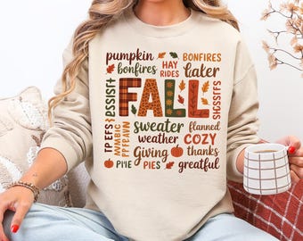 Camiseta gráfica de otoño Comfort Colors, color calabaza especiada