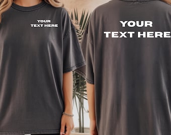 Custom Logo Shirt, Your Design Here Comfort Colors Tee, Personalized Team Shirt, Company Logo Gift, Custom Text Business Shirt