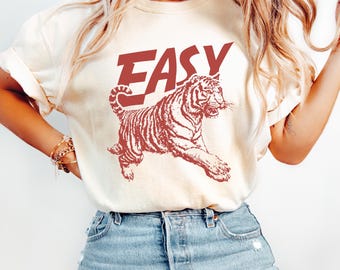 Easy Tiger Comfort Colors T-Shirt: Vintage Graphic Tee