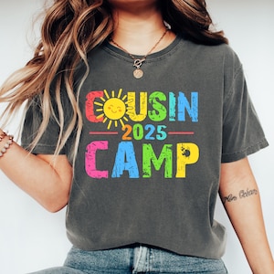 Comfort Colors Cousin Camp 2025 Shirt, Cousin Crew 2025 Shirt, Matching Cousin Shirts, Summer Family Reunion