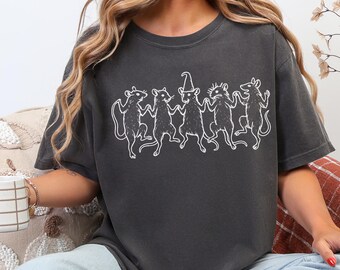 Dancing Rats Comfort Colors T-Shirt, Goblincore Cottagecore Tee
