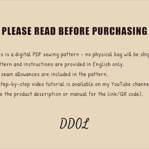 Beltline Bag Sewing Pattern | Structured Shoulder Tote | PDF A4 & US Letter image 3