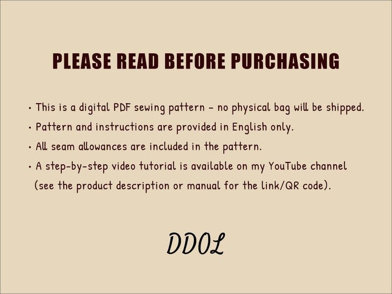 Beltline Bag Sewing Pattern | Structured Shoulder Tote | PDF A4 & US Letter image 3