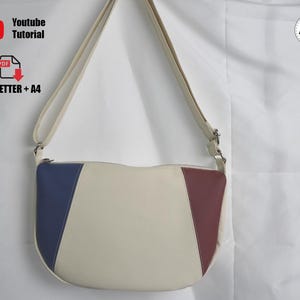 Half Moon Shoulder Bag Sewing Pattern – PDF Download, DIY Handbag & Crossbody Bag Template