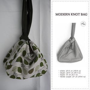 Moderne Knoten Tasche PDF Schnittmuster - einfache DIY Armband Geldbörse, Anfänger freundlich | Video-Anleitung