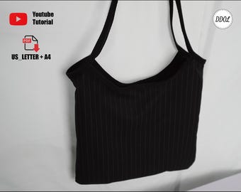 Slouch Umhängetasche Schnittmuster | DIY PDF Tasche | Anfängerfreundliches Tutorial