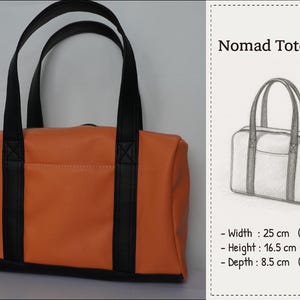 Nomad Tote Bag Sewing Pattern – DIY PDF Bag Pattern, Beginner-Friendly Tote, Handmade Bag Tutorial