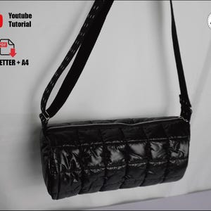 Barrel Shoulder Bag PDF Sewing Pattern | Easy DIY Handbag with Round Side Panels