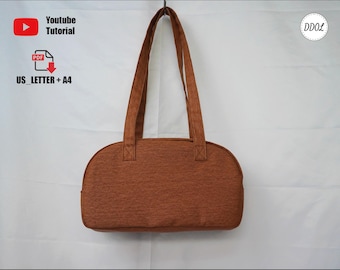 DIY Boston Bag Sewing Pattern PDF - Easy Step-by-Step Tutorial (A4/US Letter) | DDOL_BAG