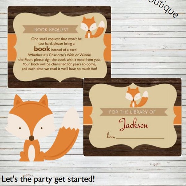Fox Baby Shower - Etsy