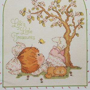 Vintage EUC Angelove Angel Love Life’s Little Treasures Monthly Designs By Gloria & Pat 18 Cross Stitch Pattern Leaflet Booklet pb