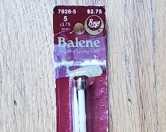 New NIP IOP Vintage Boye Balene Straight Flexible Knitting Needles Speed Tips Perfection Collectible Heritage Knit US Size 7 3.75 mm 7828-5