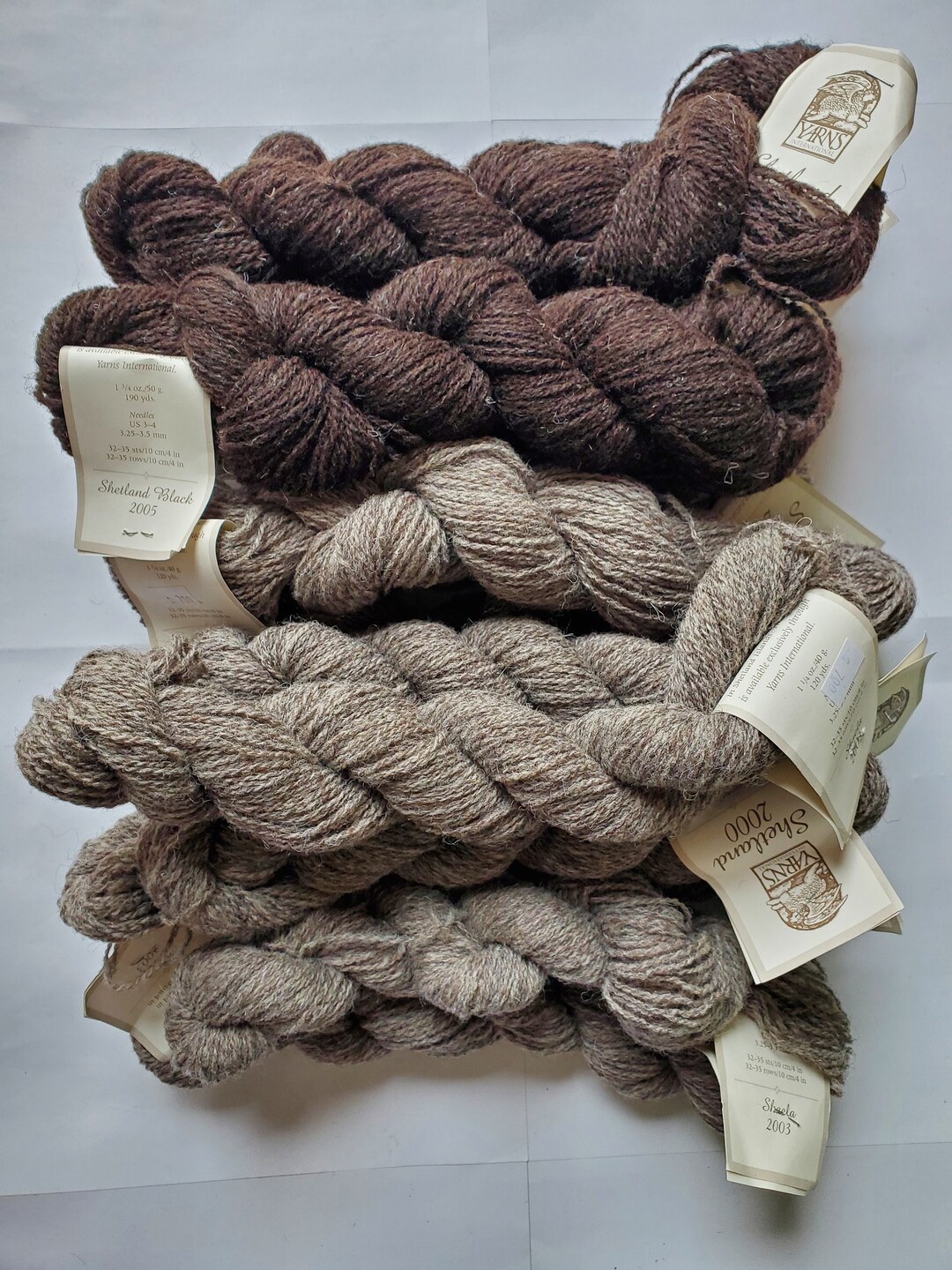 New Yarns International 2000 Natural Color Shetland Sheep Wool Yarn