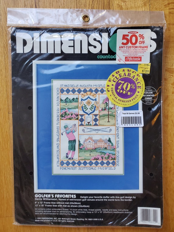 Dimensions Counted Cross Stitch Ornament Kit, Beach