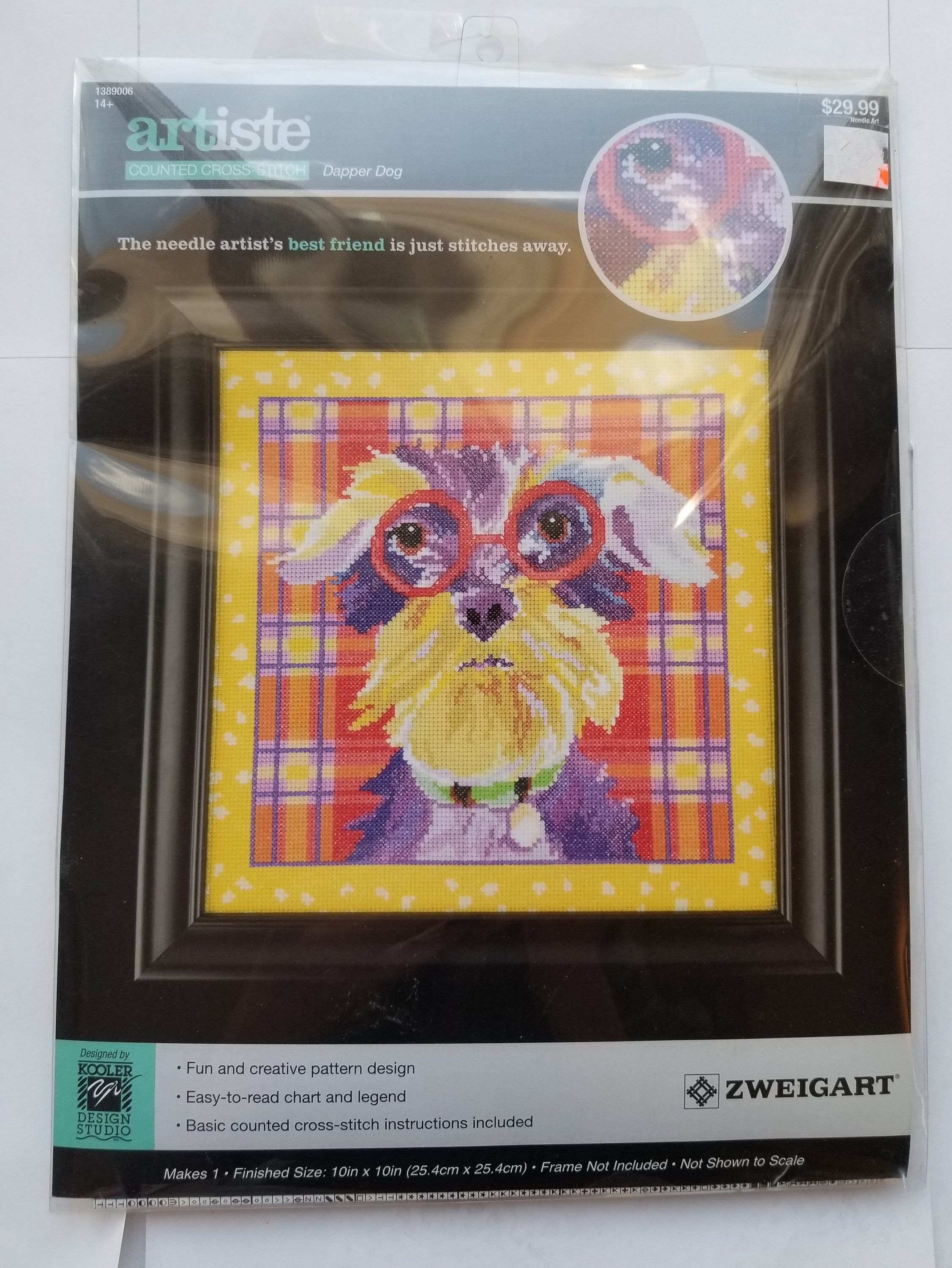 New NIP Artiste Dapper Dog Cross Stitch Kit 1389006 Scottish - Etsy