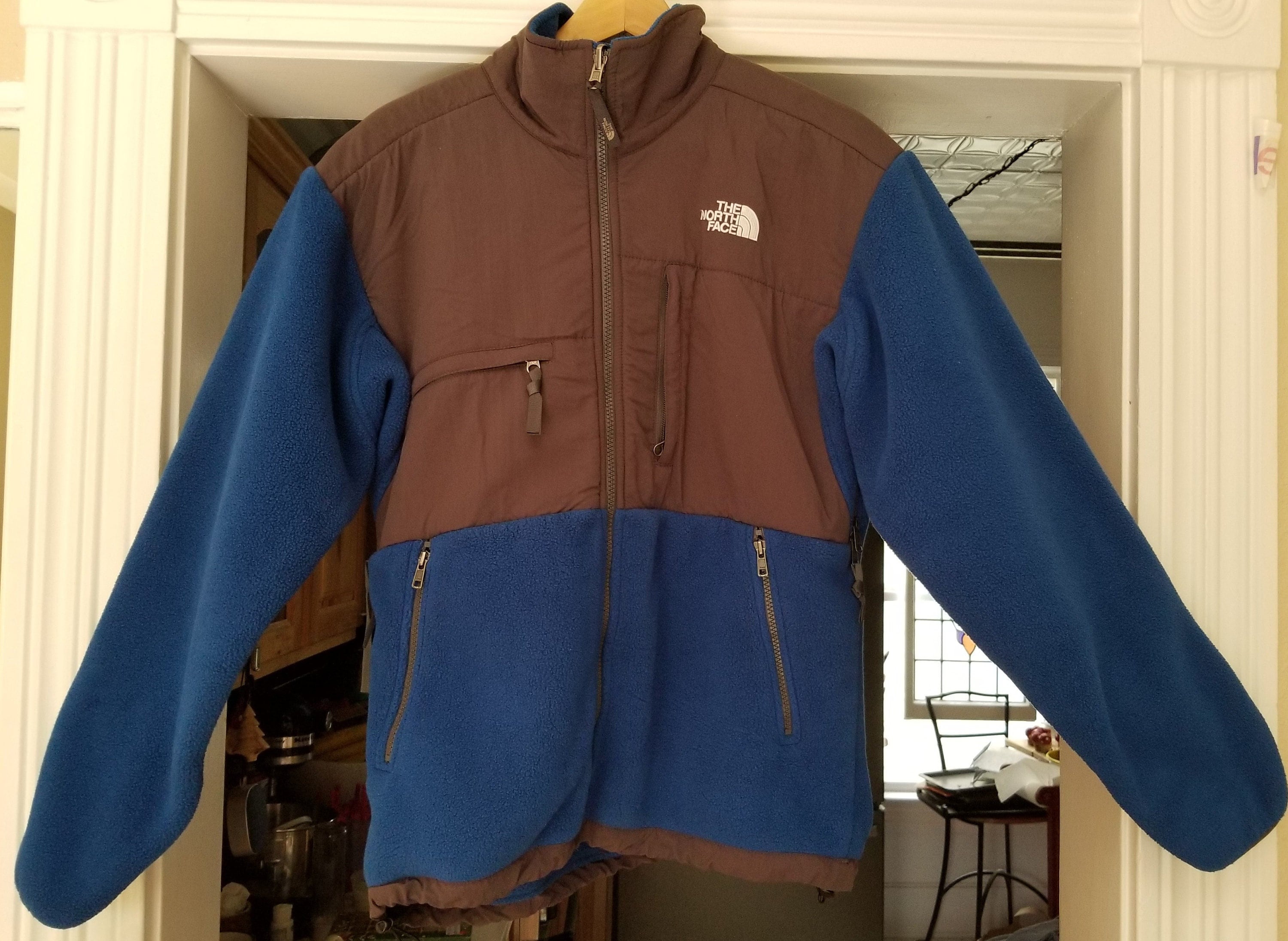 Vintage 90s The North Face Denali Jacket Made In USA Men's Small Blue c13