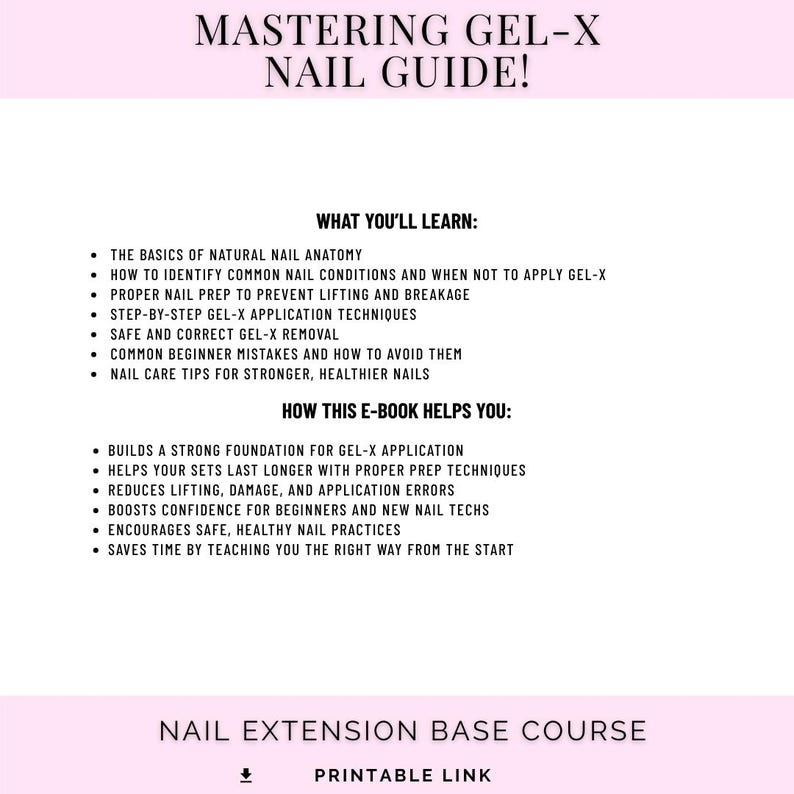Mastering Gel-X Nail Extensions: Przyjazny dla początkujących e-book w wersji cyfrowej (do pobrania) zdjęcie 4