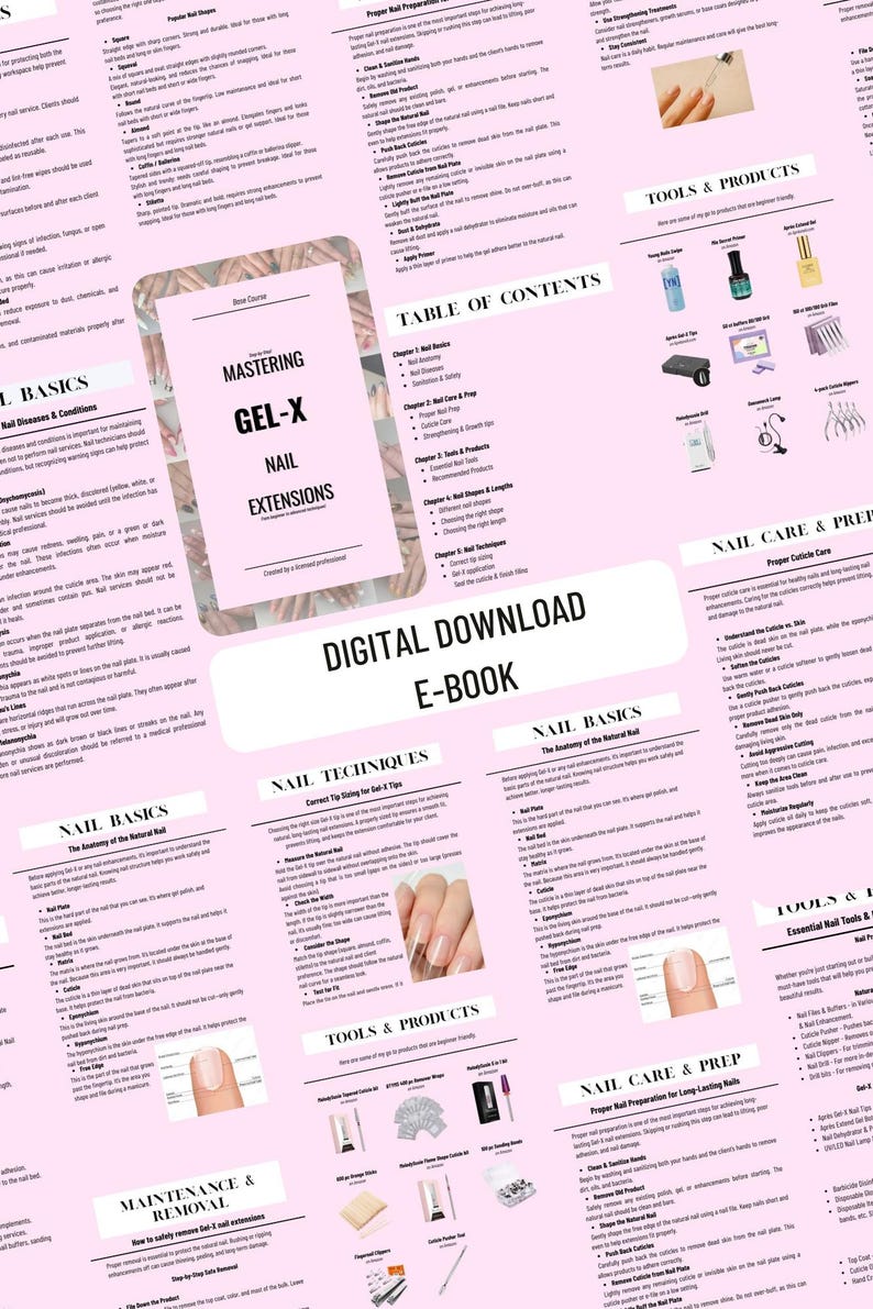 Mastering Gel-X Nail Extensions: Przyjazny dla początkujących e-book w wersji cyfrowej (do pobrania) zdjęcie 3