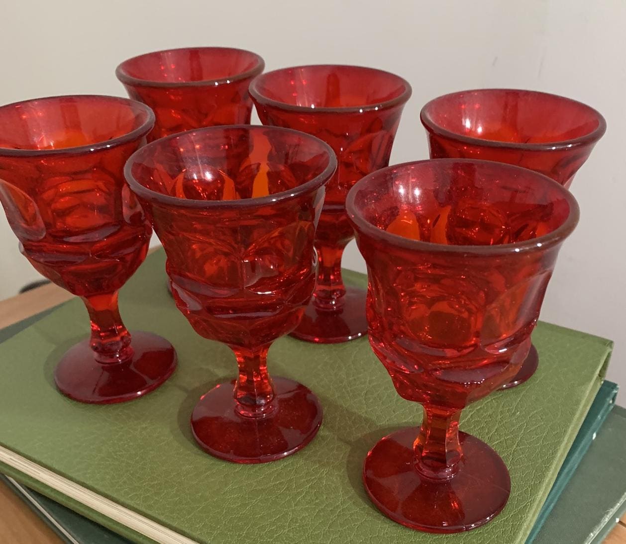 Vintage Victorian Glassware Red - Etsy