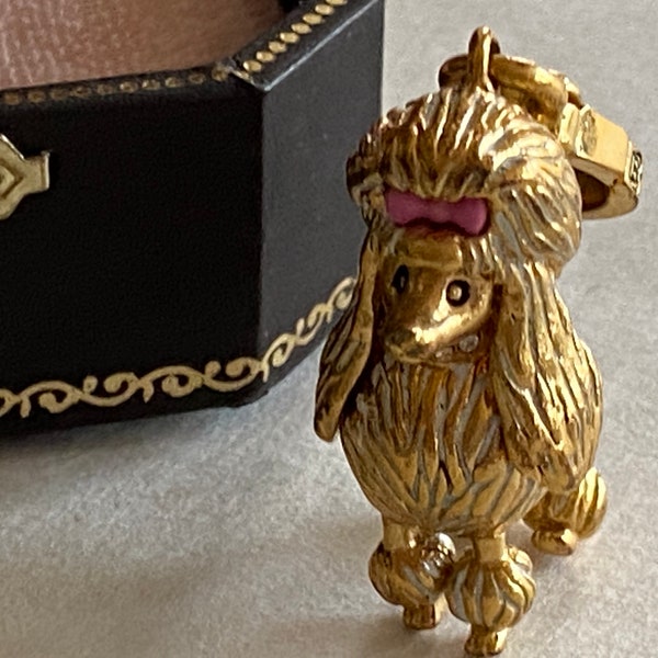 Designer Juicy Couture Poodle Charm Bracelet Necklace Original Box