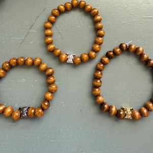 Fraternity Wooden Beaded Bracelet