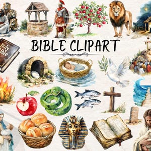 Bibel Clipart, religiöse Clip Art, Jesus Wunder, Biblische Figuren Clipart, Aquarell christlich, Krippen Clipart, Aquarell Bibel PNG