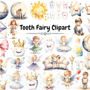 Zahnfee Clipart, Aquarell Fee Clipart, Frühlings Fee Clipart, magische Prinzessin Clipart, Zahnfee Png, Aquarell Fee Charaktere