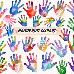 Clipart de impressão de mão em aquarela, impressões de mãos pintadas, impressões de mãos de crianças PNG, clipart de mão colorido, ilustração de impressão de mão em pastel, impressão em pastel