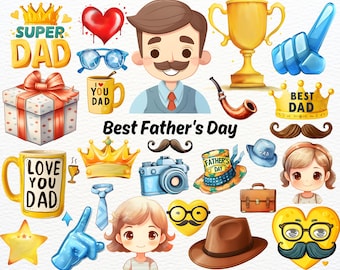 Father's Day Clipart, Happy Father's Day Png, Best Dad Gift Father's Day, Best Dad Ever, Gift For Dad, Best Dad Clipart, Gift For Kids