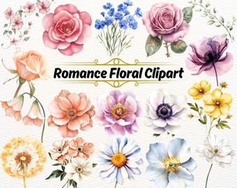 Bouquet de mariage aquarelle rose poudré PNG | Composition florale printanière romantique en téléchargement numérique | Faire-part de douche nuptiale Commercia
