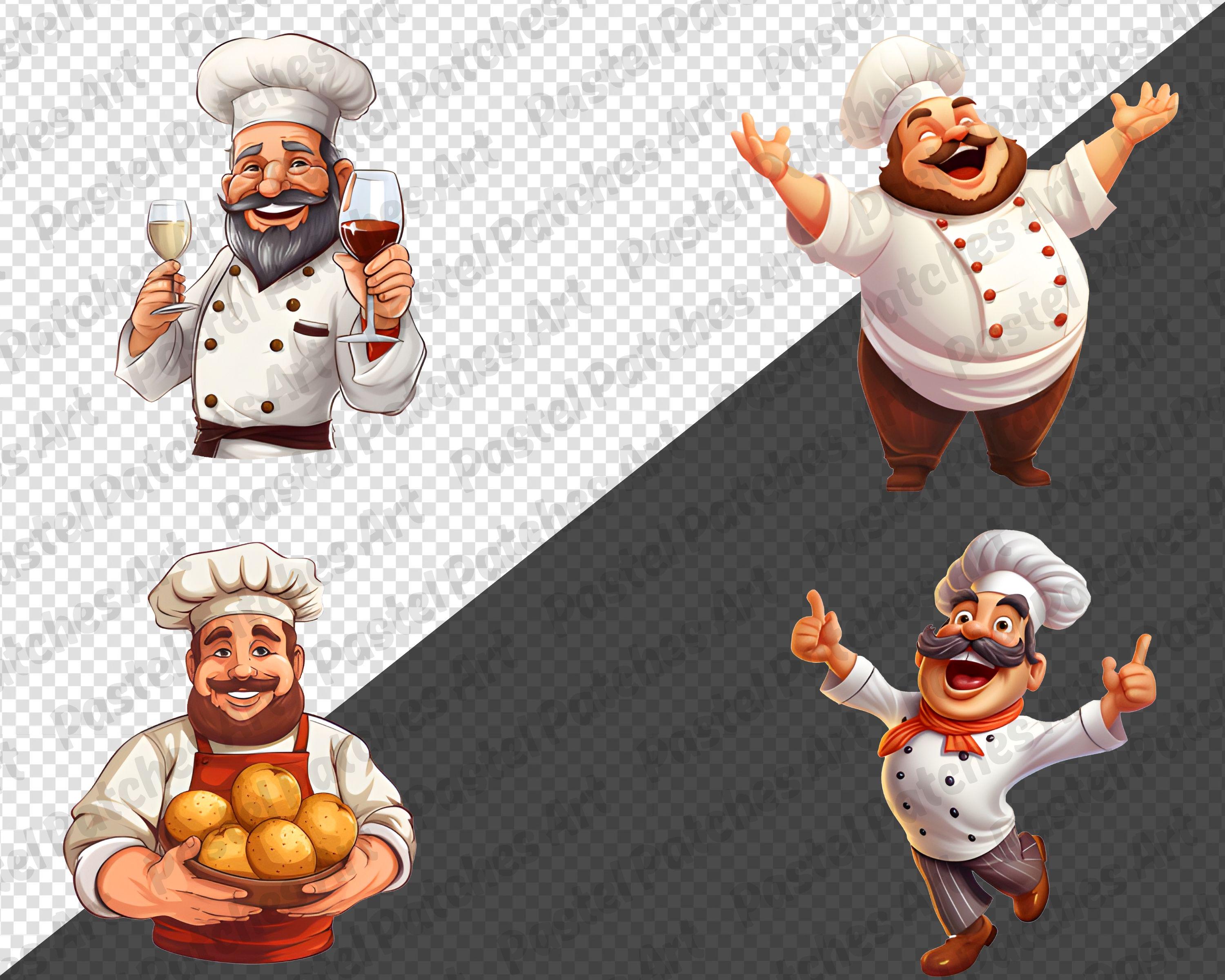 Silly Chef Graphics Funny Chef Clipart, Cooking Clipart, Cartoon Chef, Cooking Tools Png ...