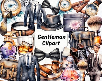 140+ Gentleman Clipart, Bachelor Party Graphics, Whiskey Illustrations, Gentlemen’s Party Decor, Tuxedo Clipart, Wedding Groom Party Clipart