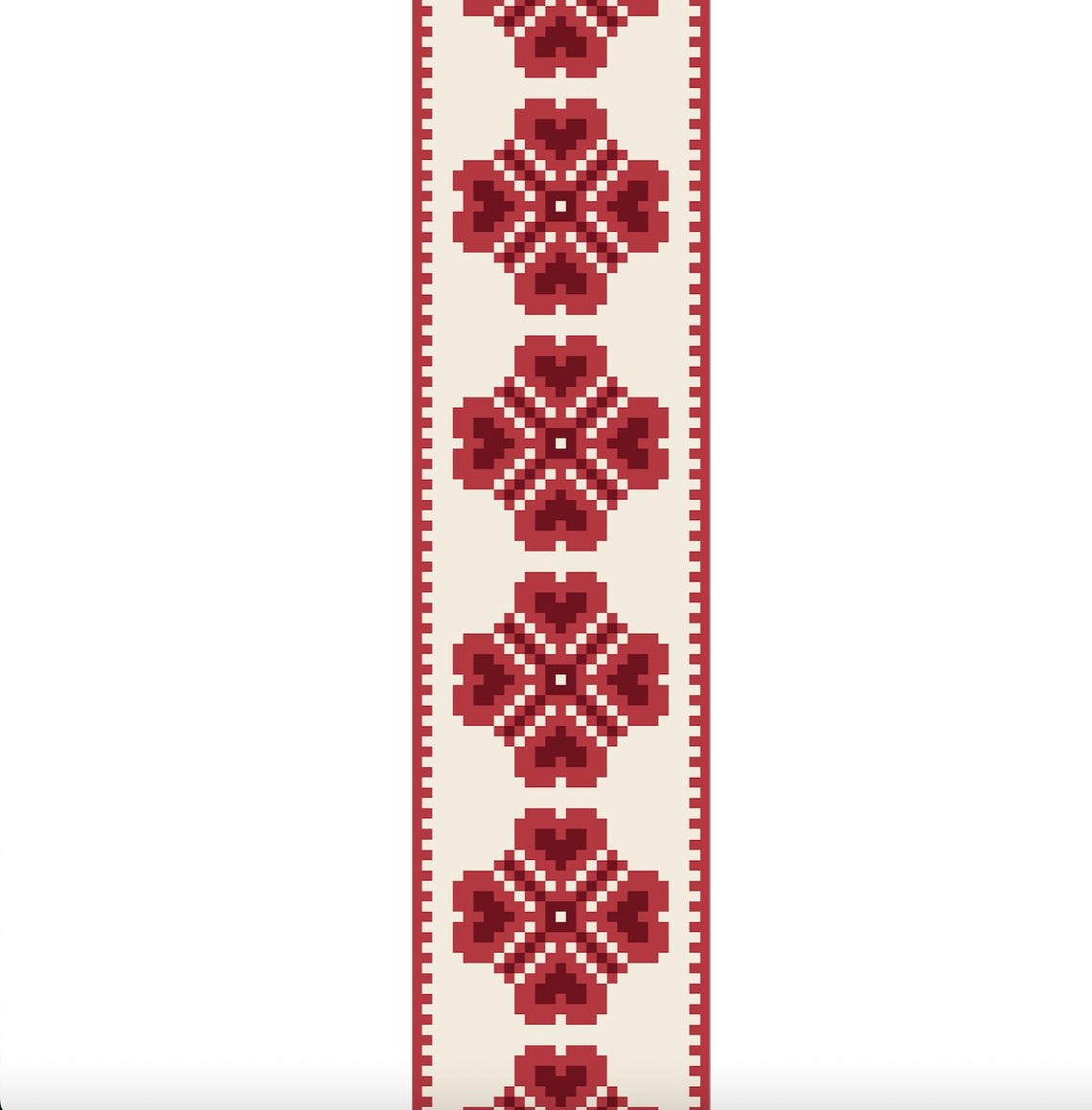 Embroidered Fabric Bookmark (Palestinian Tatreez) 16x5 cm main image 1