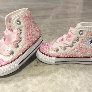Custom Bedazzled Converse | Bling Sneakers | Toddler Bedazzled Converse| Sparkly Kids Sneakers