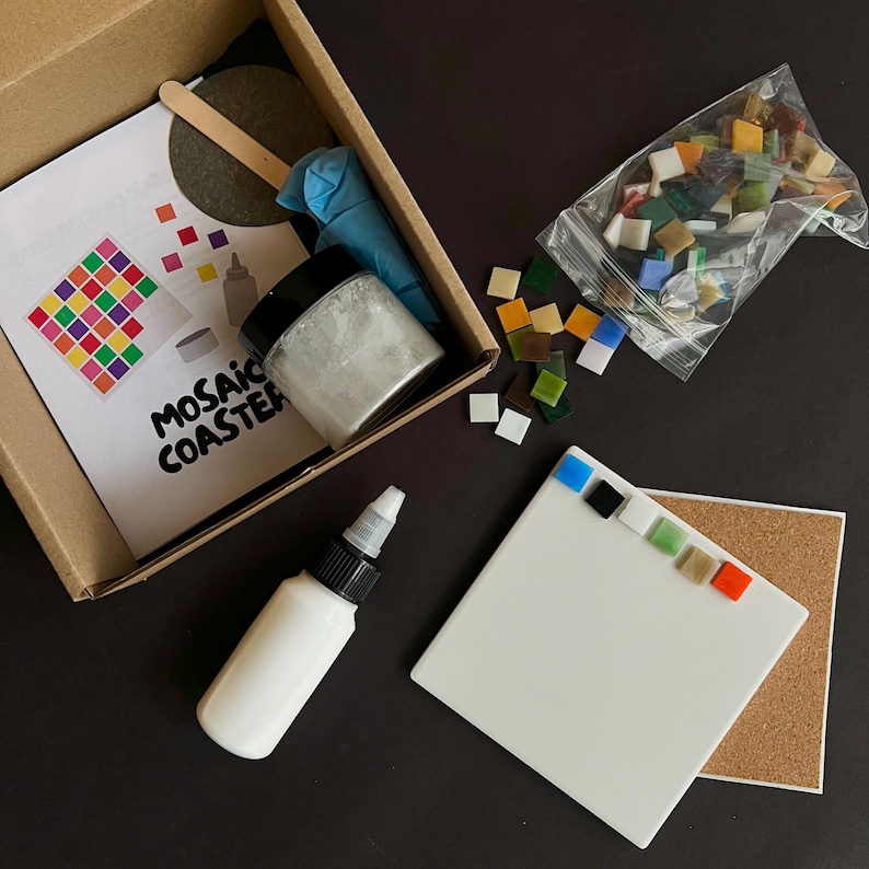 DIY Mosaic Coaster Kit Etsy diy-mosaic-coaster-kit-etsy
