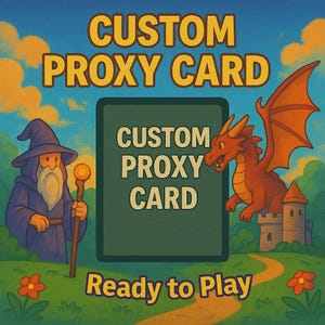 Custom Trading Card Proxy | Your Image, Foil/Non-Foil Options (Durable, High-Quality Print)