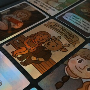 Aangepaste holografische gepersonaliseerde kaart: jubileum, verjaardag, cadeau of evenement | Kunstkaart in MTG-stijl