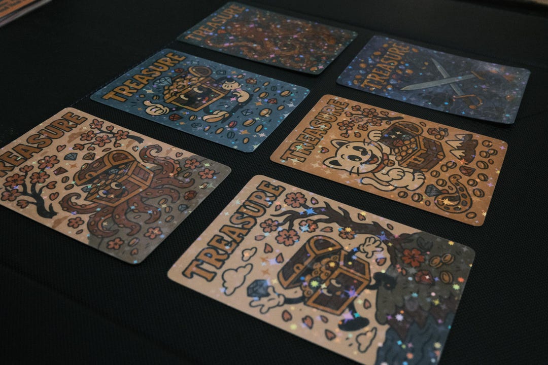 Treasure Custom 3 Custom Treasure Tokens | Custom Card - Etsy
